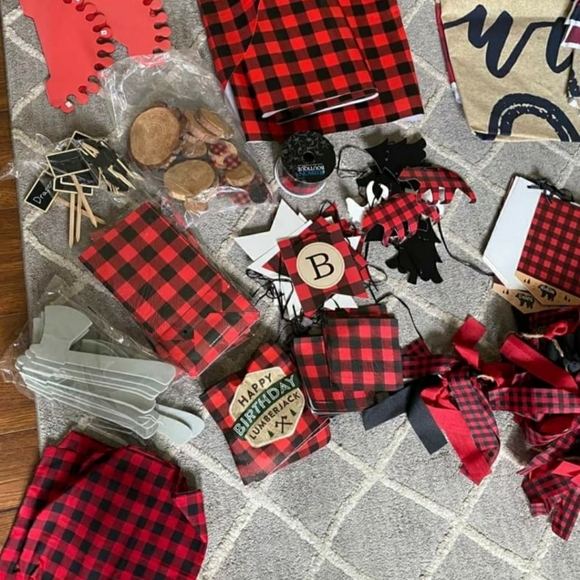 Buffalo Plaid/Wild One Birthday Decor - Picture 3 of 9